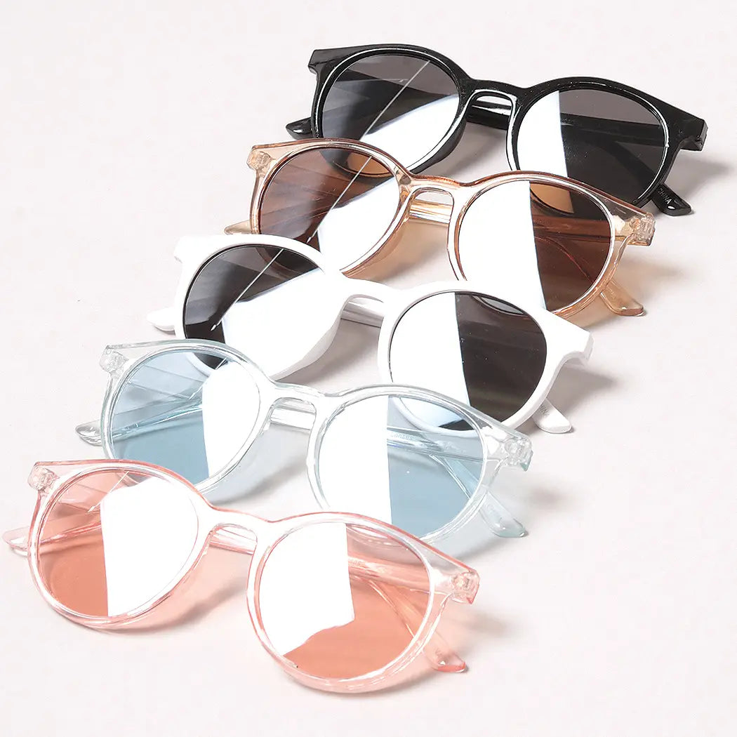 Round Bold Tinted Sunglasses