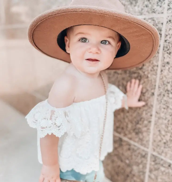White Lace Off the Shoulder Top