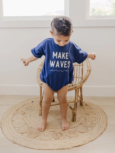 Make Waves Oversized Romper