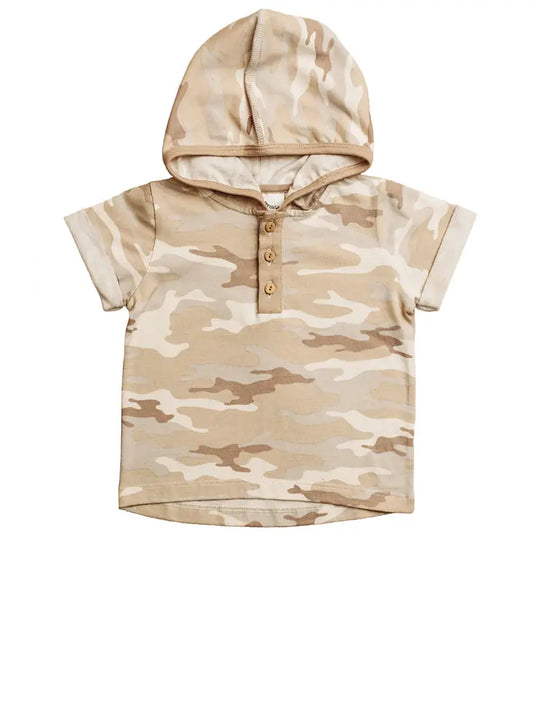 Hooded Henley Tee Set