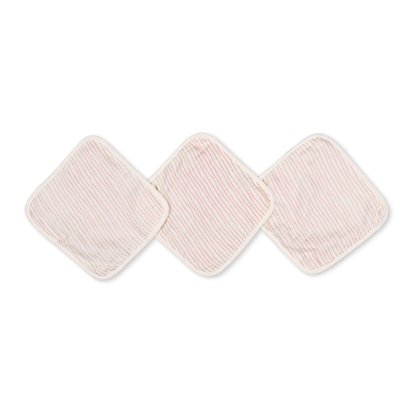 Pink Wave Washcloth Set