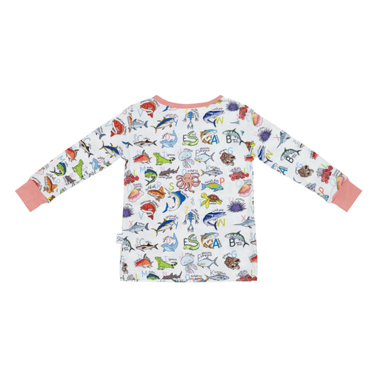 Pink ABC Two-Piece Pajama Set