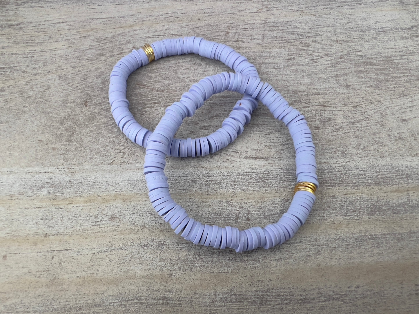 Purple Clay Bracelet