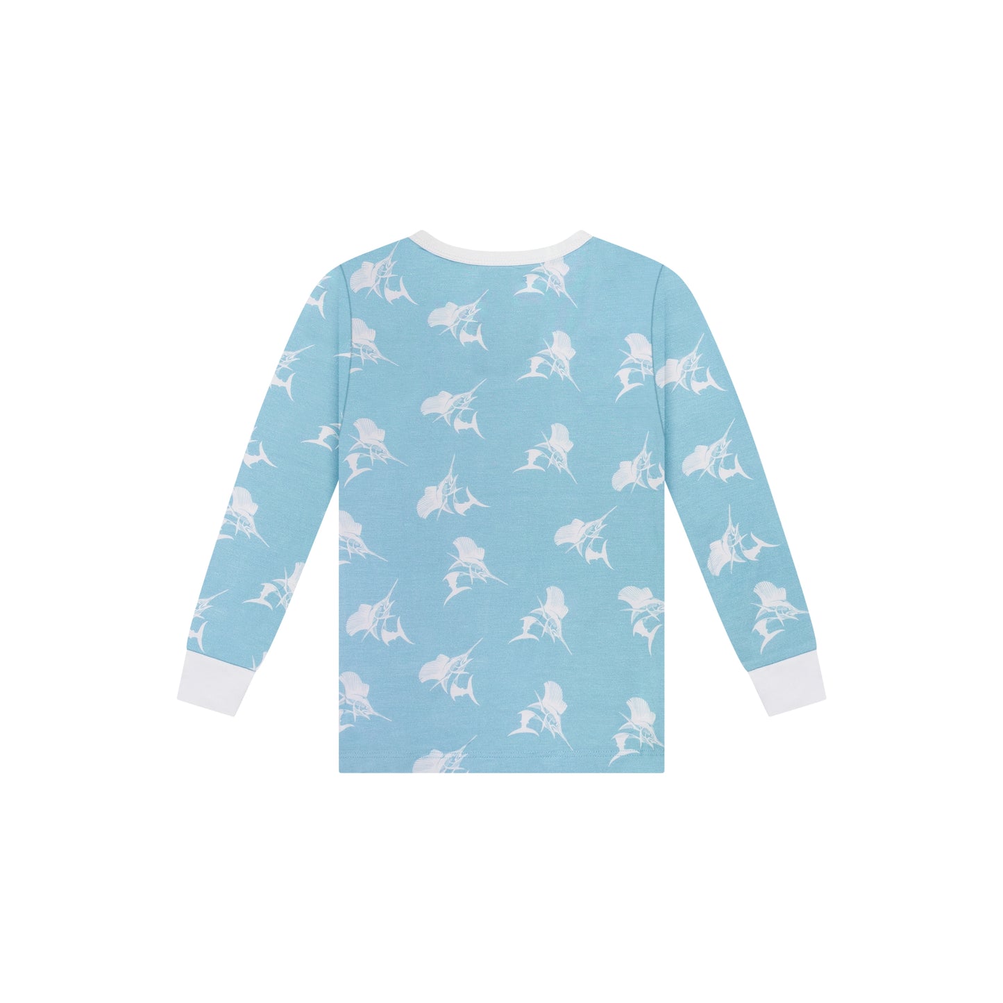 Blue Sailfish Two-Piece Pajama Set