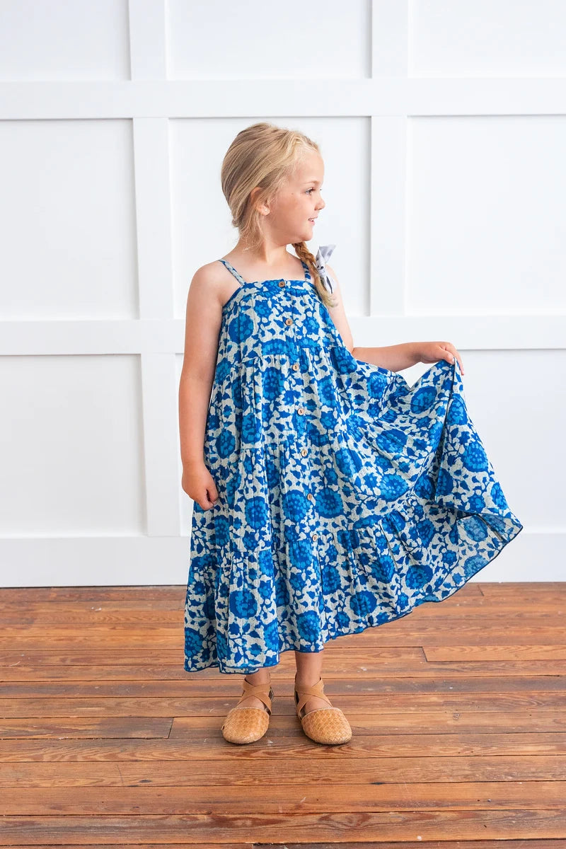 Indigo Floral Dress