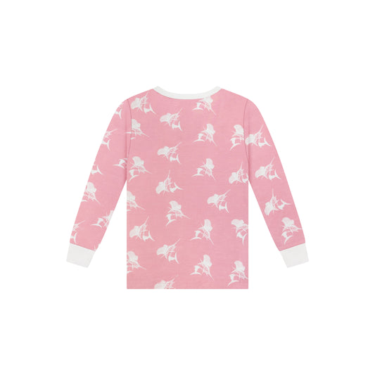 Pink Sailfish Two-Piece Pajama Set