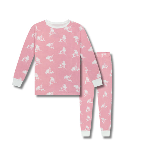 Pink Sailfish Two-Piece Pajama Set