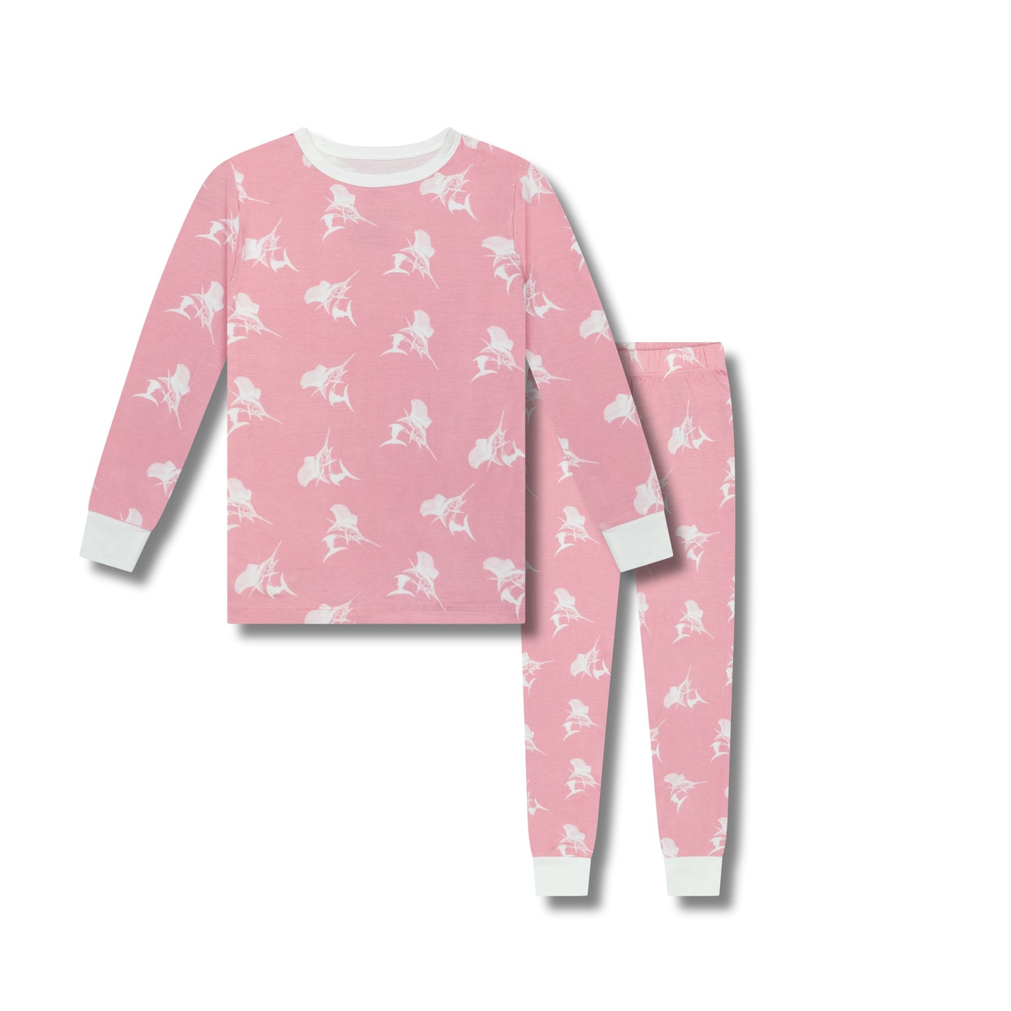 Pink Sailfish Two-Piece Pajama Set