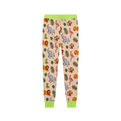 Safari Leopard Two-Piece Pajama Set