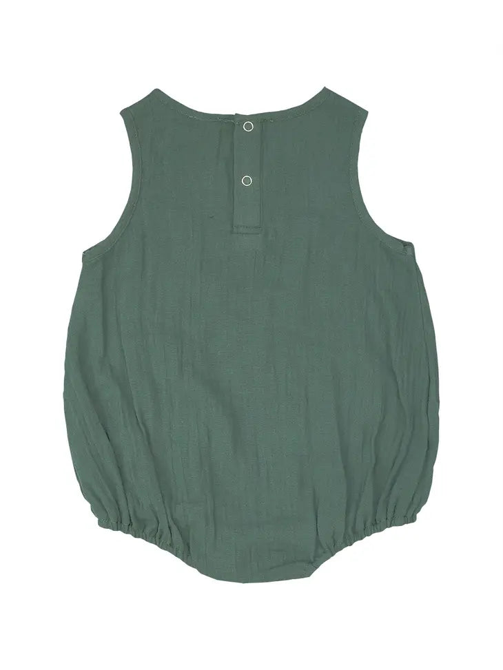 Sage Muslin Romper