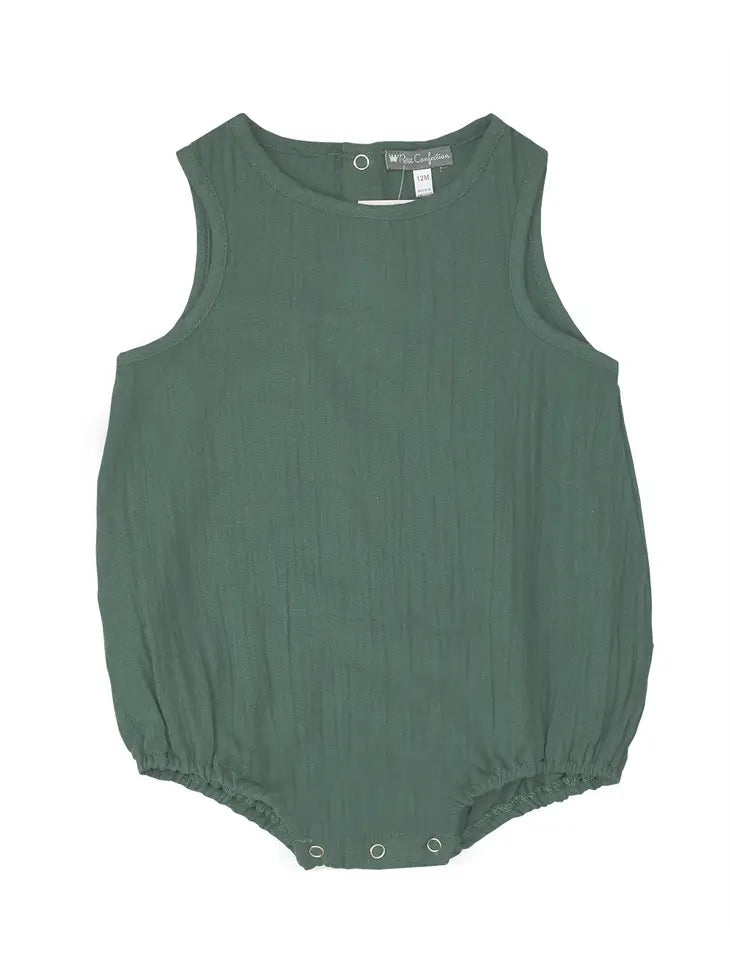 Sage Muslin Romper