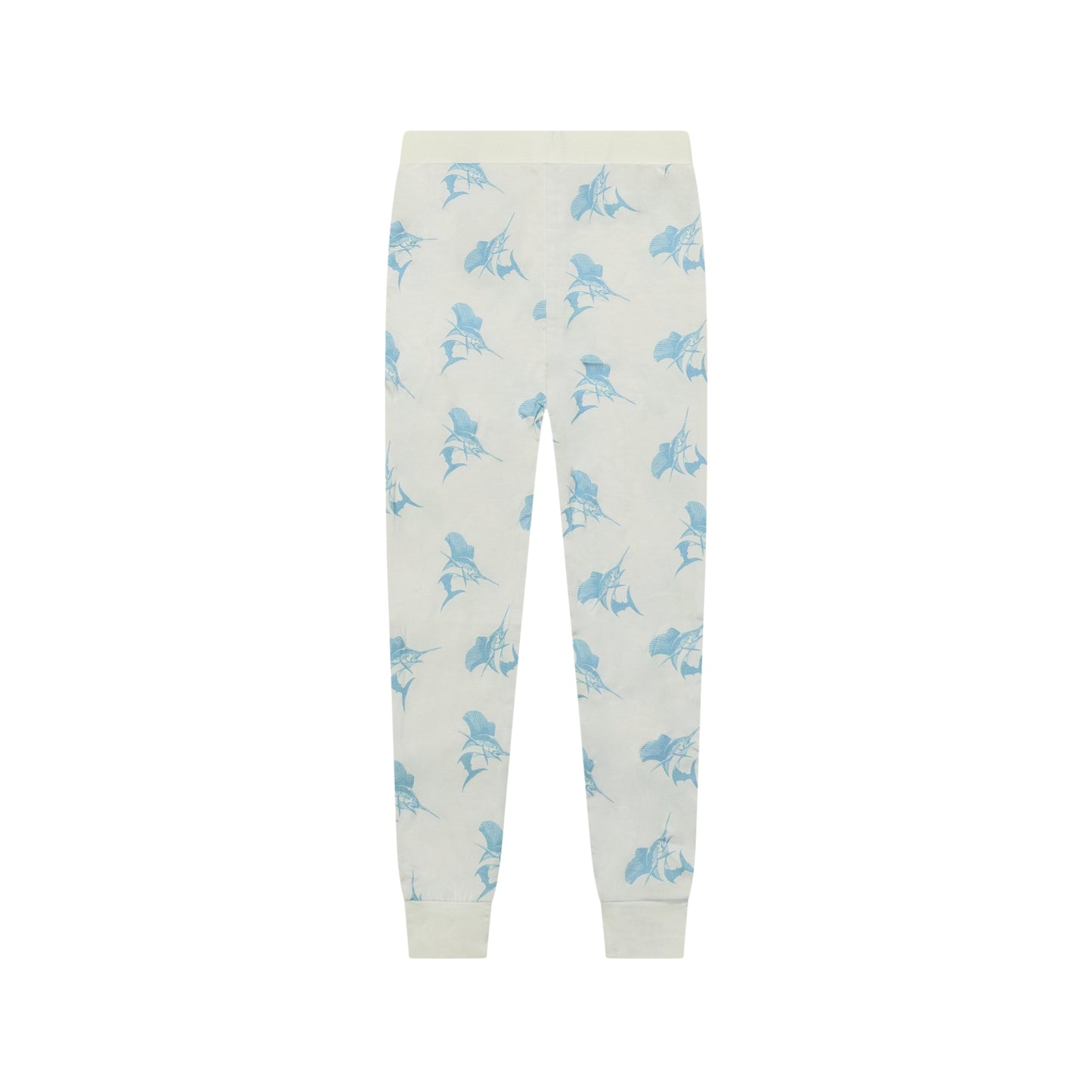 White/Blue Sailfish Two-Piece Pajama Set