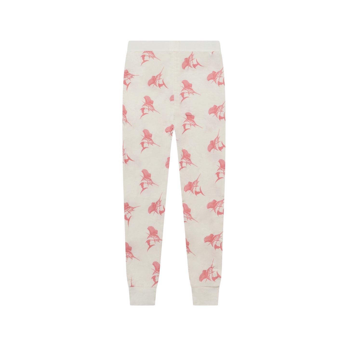 White/Pink Sailfish Two-Piece Pajama Set