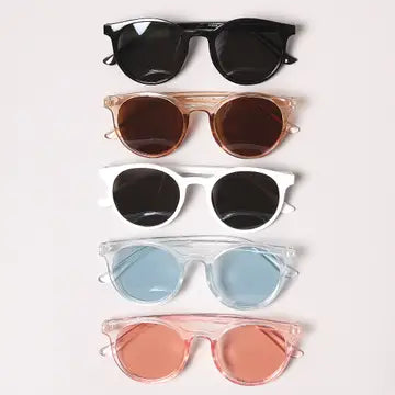 Round Bold Tinted Sunglasses