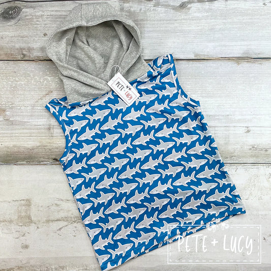 Baby Shark Hooded Boys Shirt