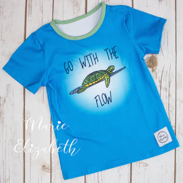 Go With The Flow Turtle Tee