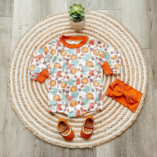 Cactus Bubble Romper Set