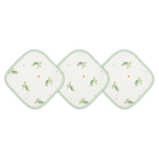 Turtle Washcloth Set
