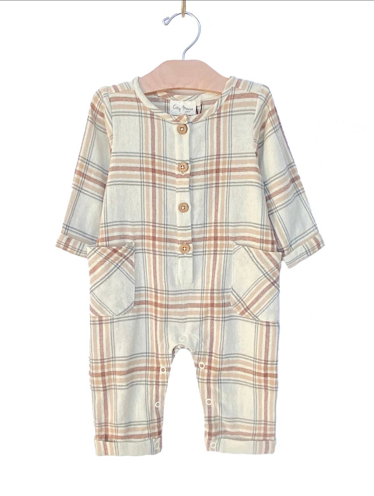 Flannel Boy Romper